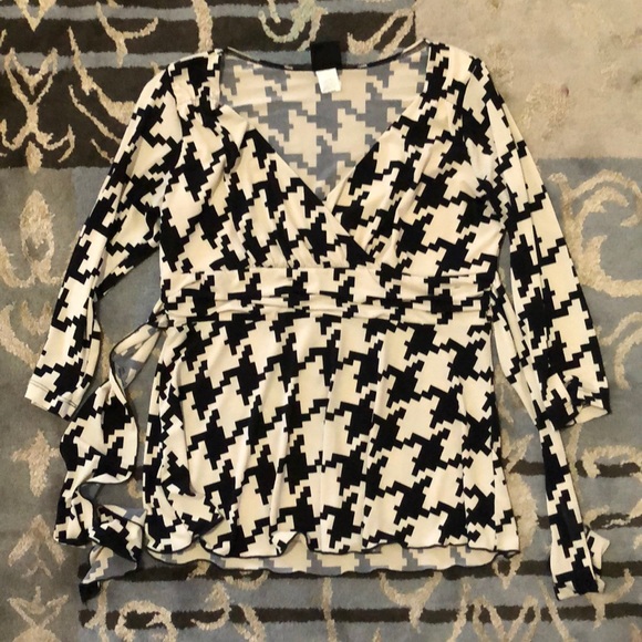 J.T.B black and off white tunic - Picture 1 of 5